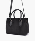 Buy Black suede small satchel bag in Pakistan