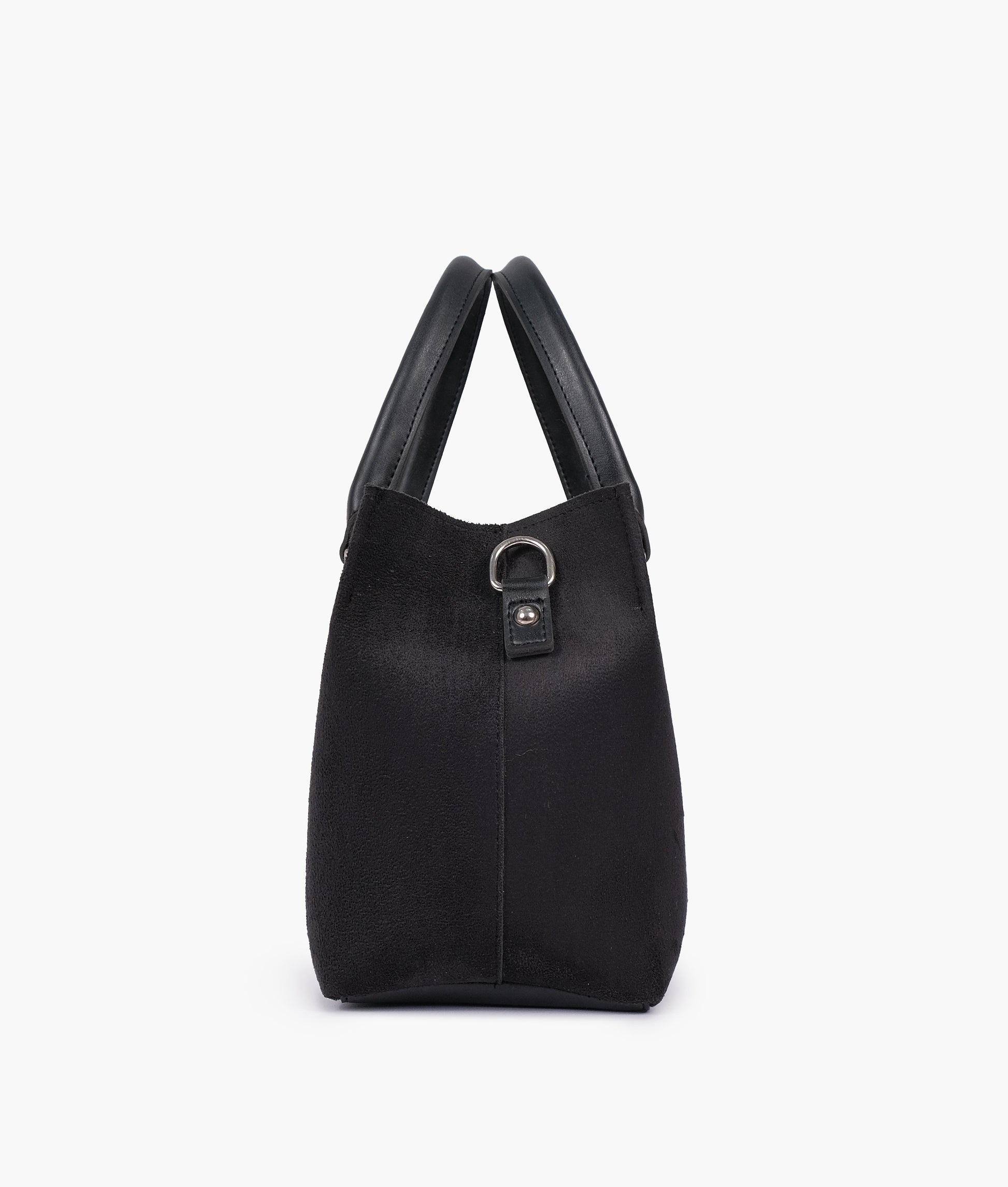 Buy Black suede small satchel bag in Pakistan