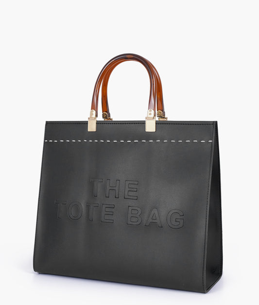 Buy Black signature tote bag in Pakistan