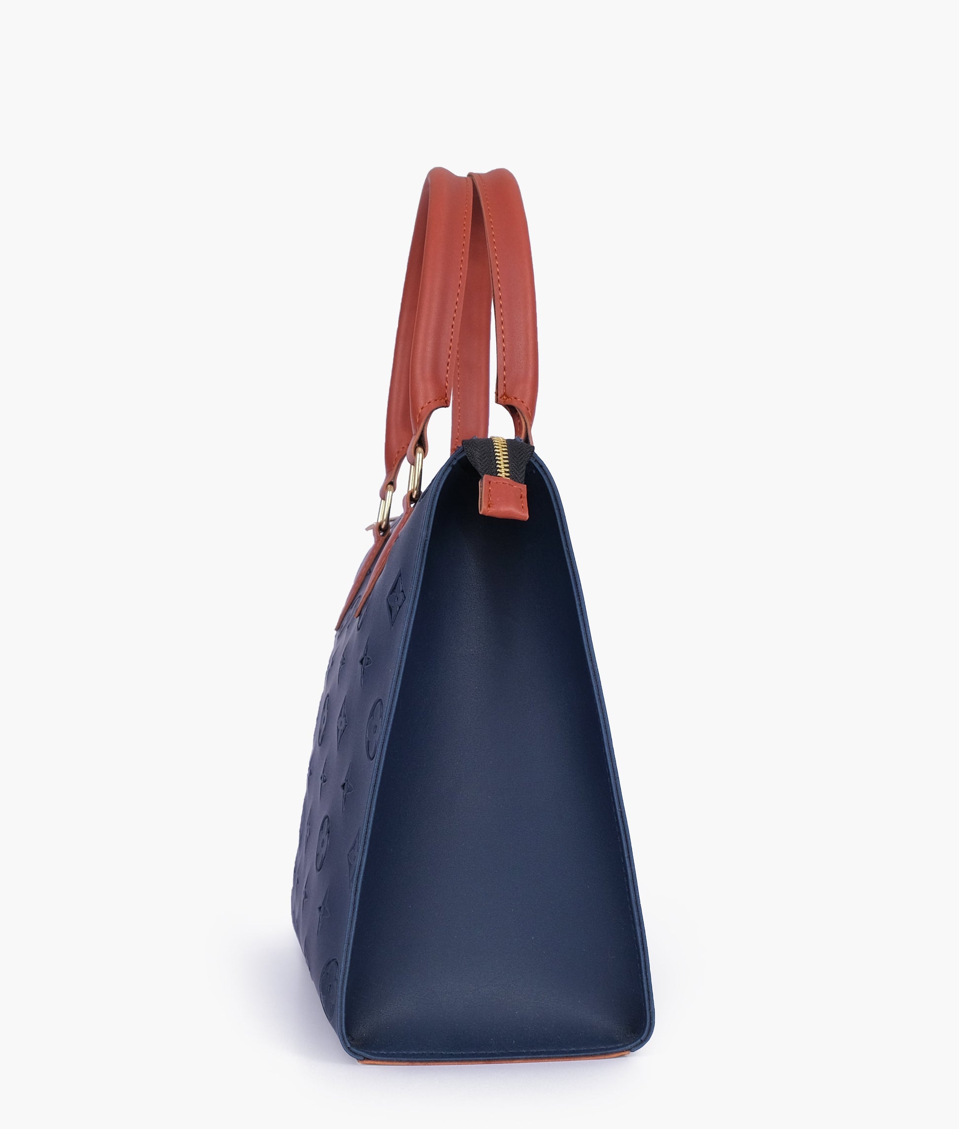 Buy Blue and rust on-the-go handbag in Pakistan