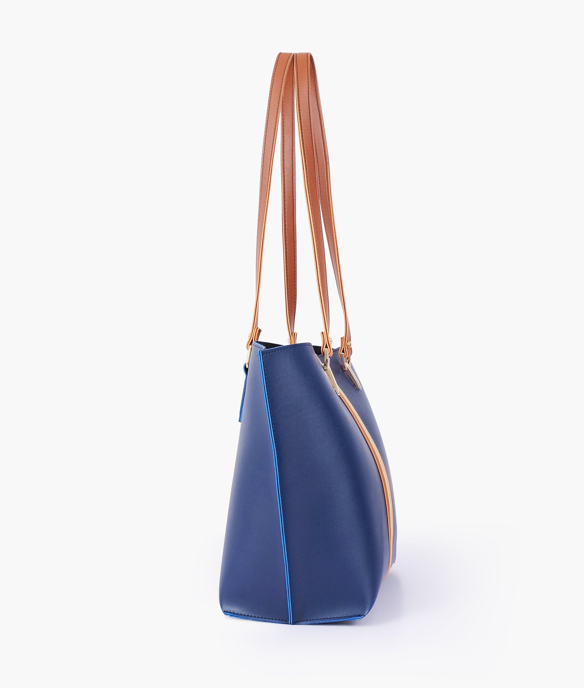 Buy Blue centre-stripe tote bag in Pakistan