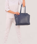 Buy Blue classic tote bag in Pakistan