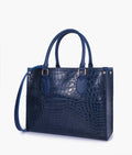 Buy Blue on-the-go crocodile handbag in Pakistan