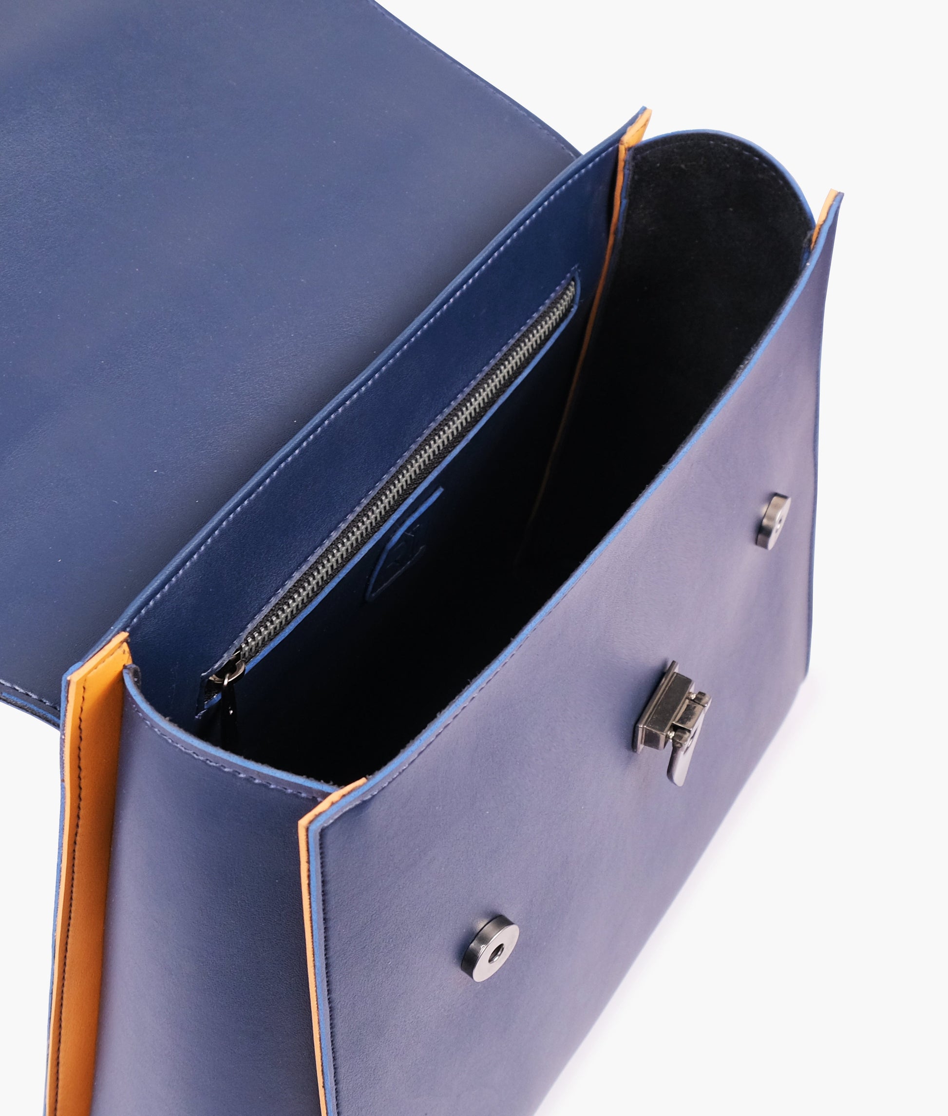 Buy Blue flap-over top-handle bag in Pakistan