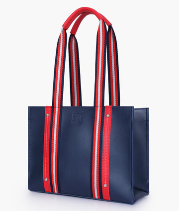 Buy Blue long strap tote bag in Pakistan