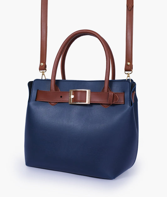 Buy Blue handbag with front buckle in Pakistan