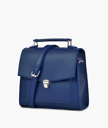 Buy Blue push-lock messenger bag in Pakistan