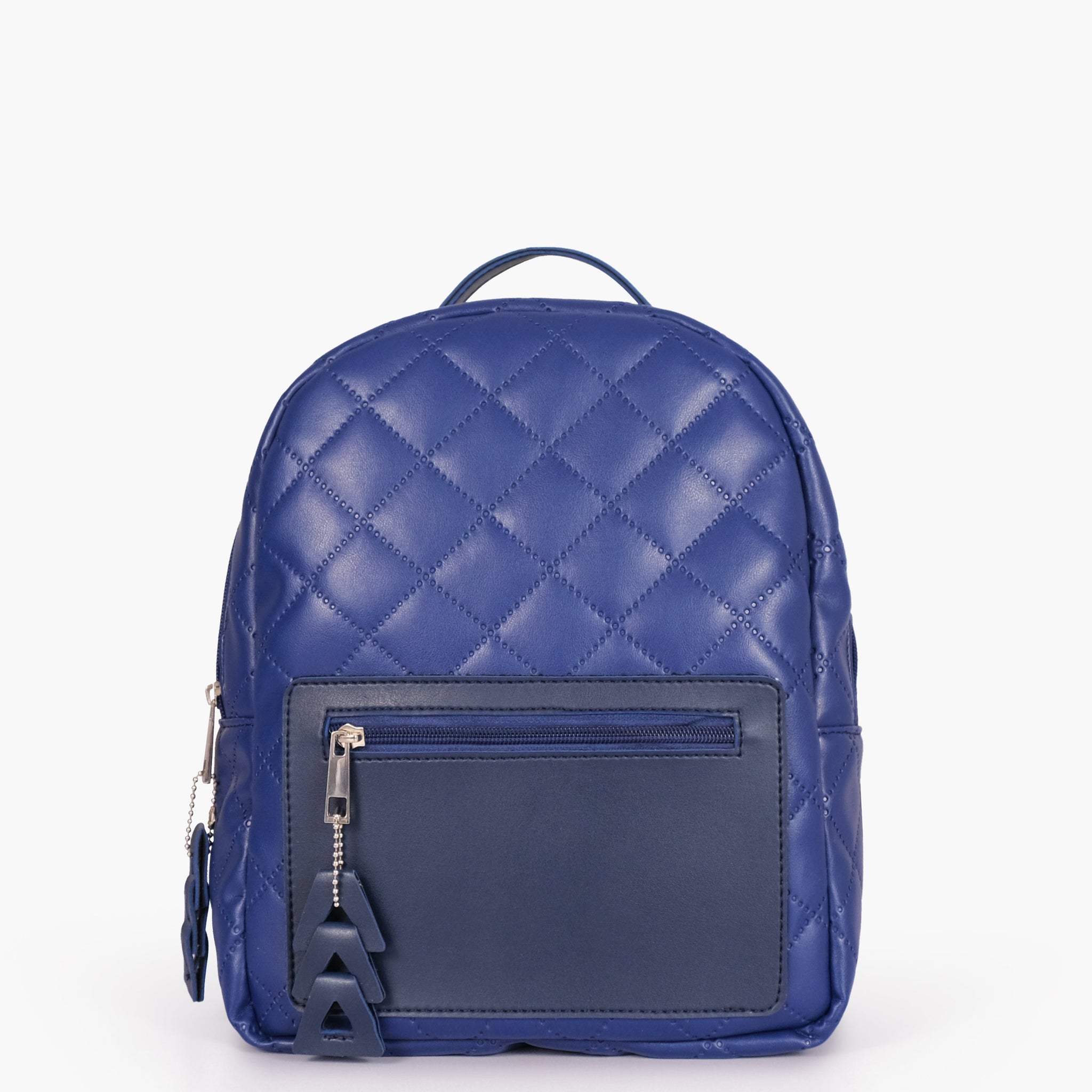 Buy Blue quilted mini backpack in Pakistan