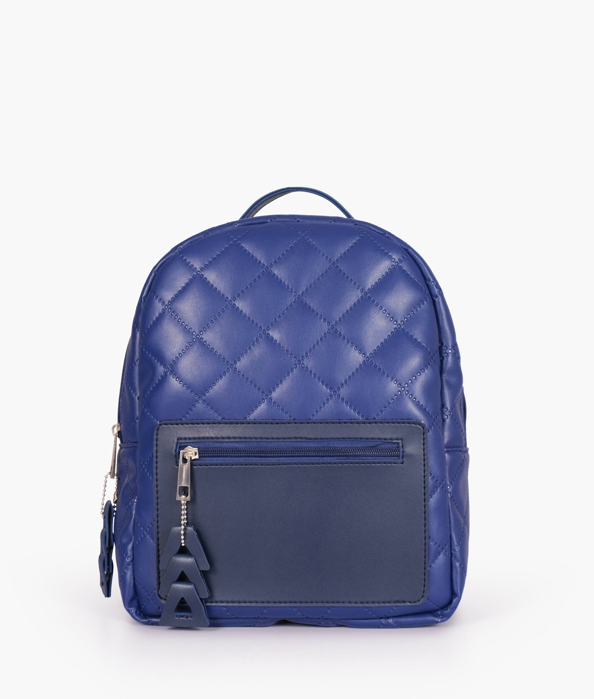 Buy Blue quilted mini backpack in Pakistan