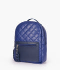 Buy Blue quilted mini backpack in Pakistan