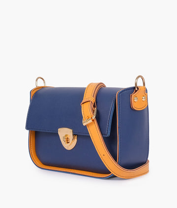 Buy Blue saddle bag with twist lock in Pakistan