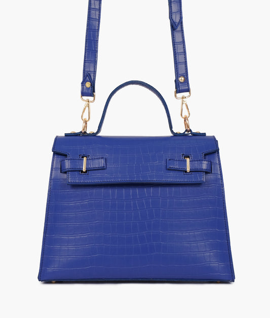 Buy Blue top-handle crocodile mini bag in Pakistan