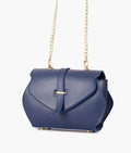 Buy Blue top-handle hexagon bag in Pakistan