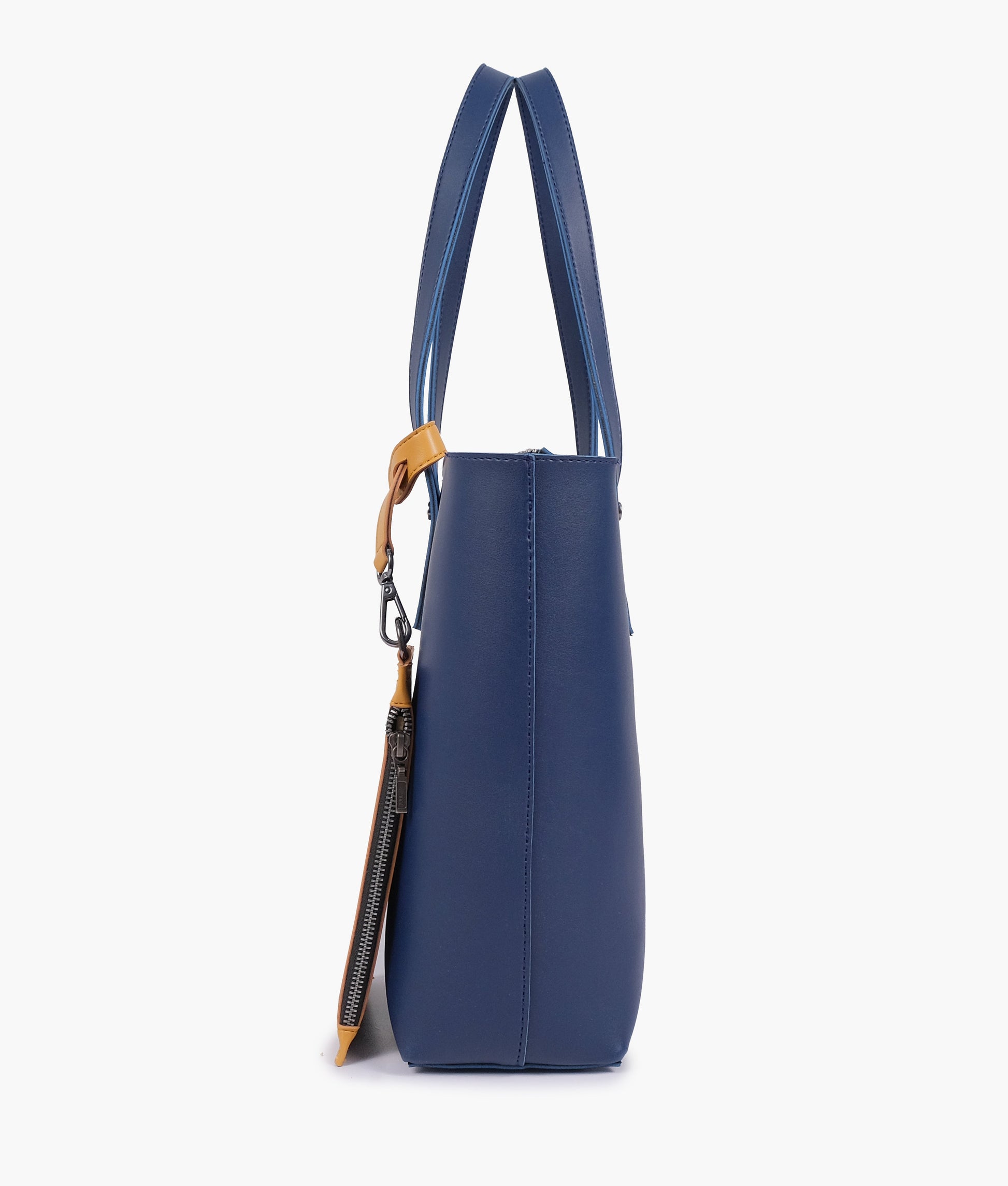 Buy Blue tote bag with detachable pouch in Pakistan