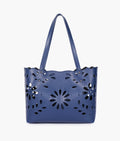 Buy Blue two-piece floral tote in Pakistan