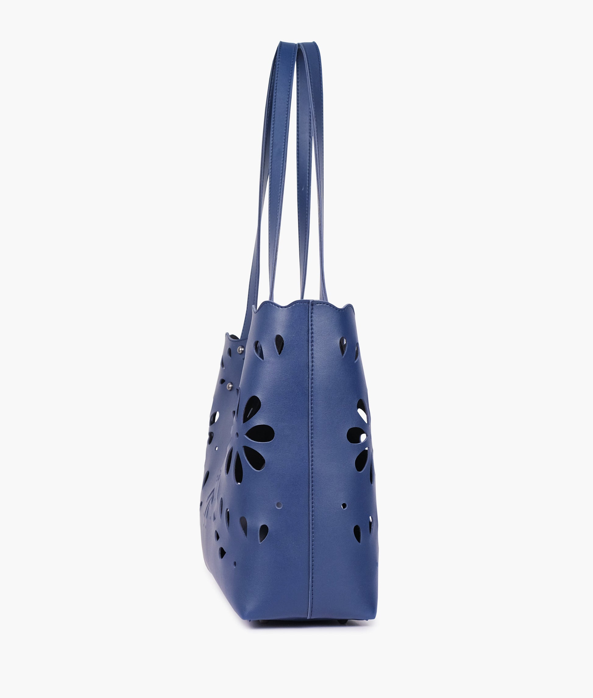 Buy Blue two-piece floral tote in Pakistan