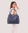 Buy Blue zipper tote bag in Pakistan