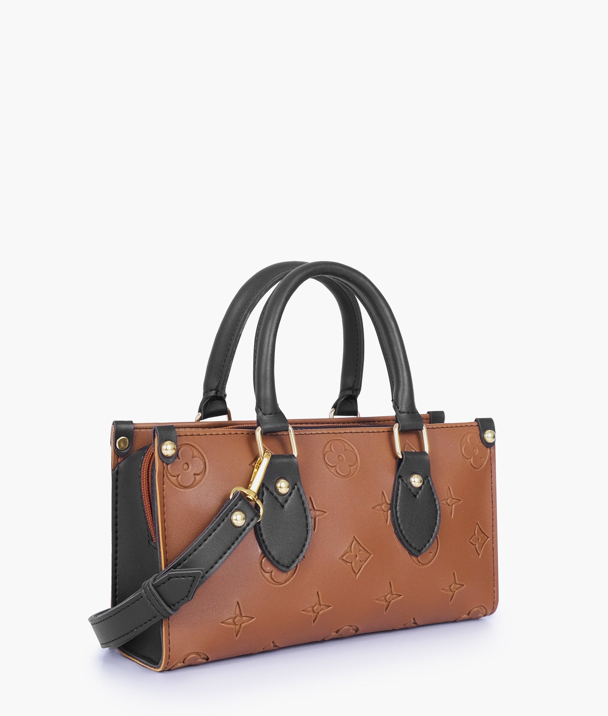 Buy Brown and black on-the-go mini bag in Pakistan