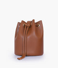 Buy Brown loop handle bucket bag in Pakistan