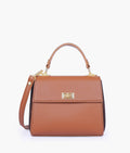 Buy Brown criss-cross top-handle bag in Pakistan