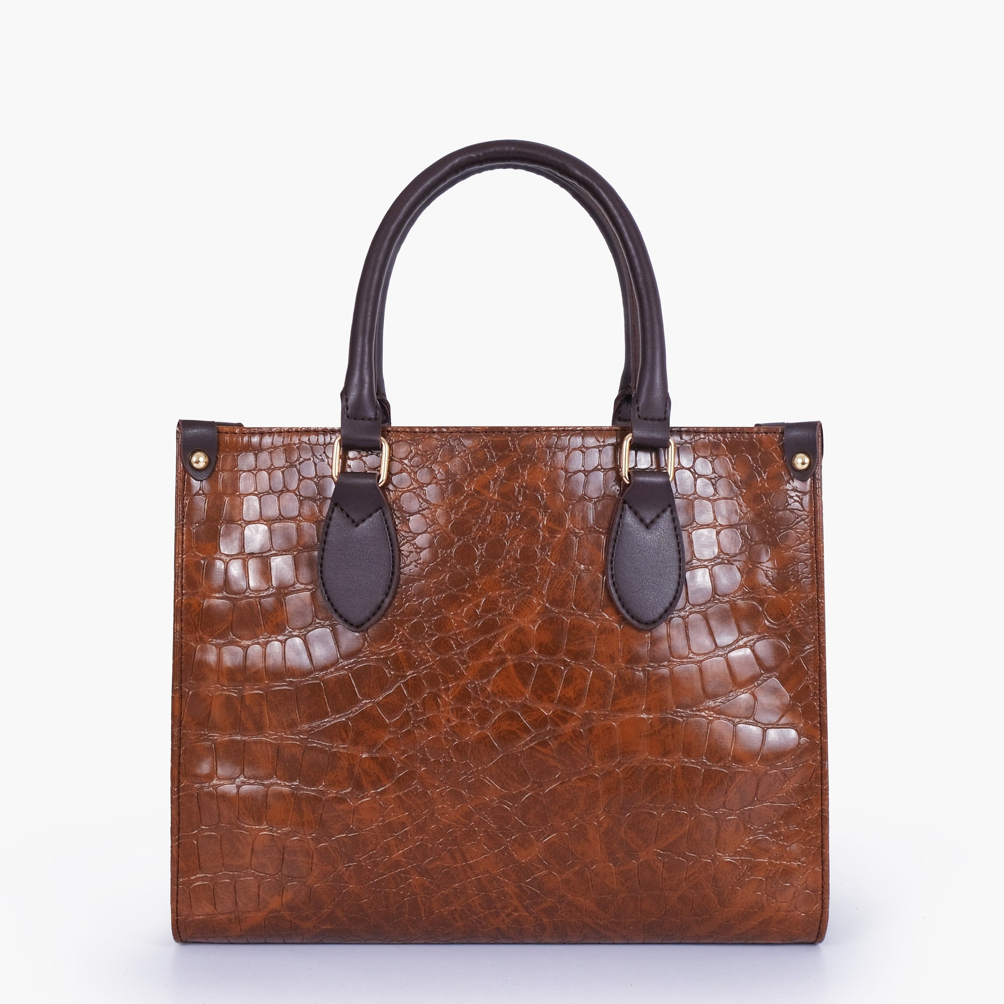 Buy Brown on-the-go crocodile handbag in Pakistan