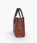 Buy Brown on-the-go crocodile handbag in Pakistan