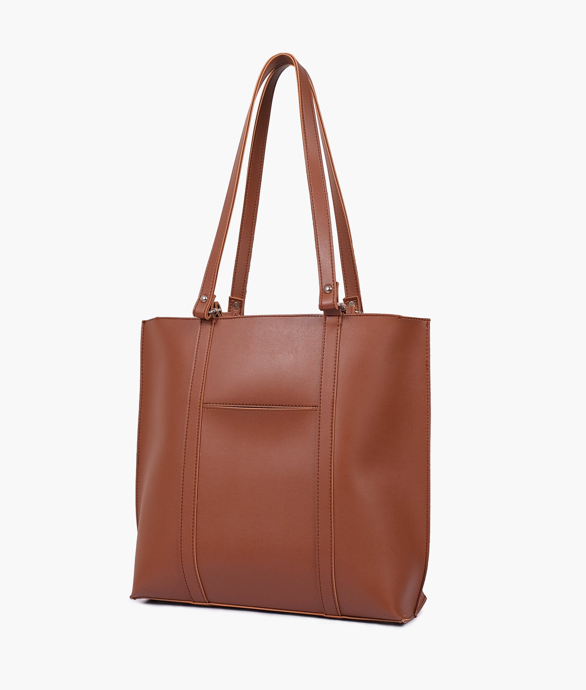 Buy Brown double-handle tote bag in Pakistan