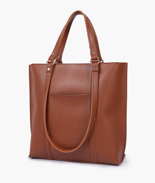 Buy Brown double-handle tote bag in Pakistan