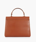 Buy Brown flap-over top-handle bag in Pakistan