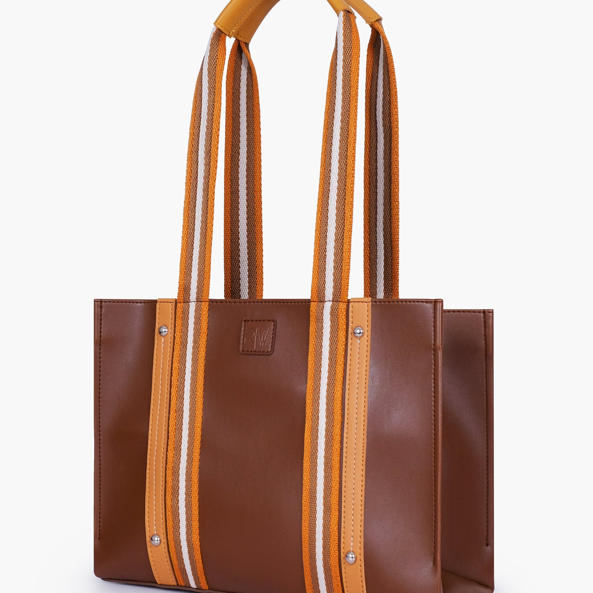 Buy Brown long strap tote bag in Pakistan