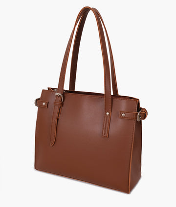 Buy Brown satchel tote bag in Pakistan