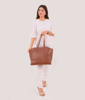 Buy Brown classic tote bag in Pakistan