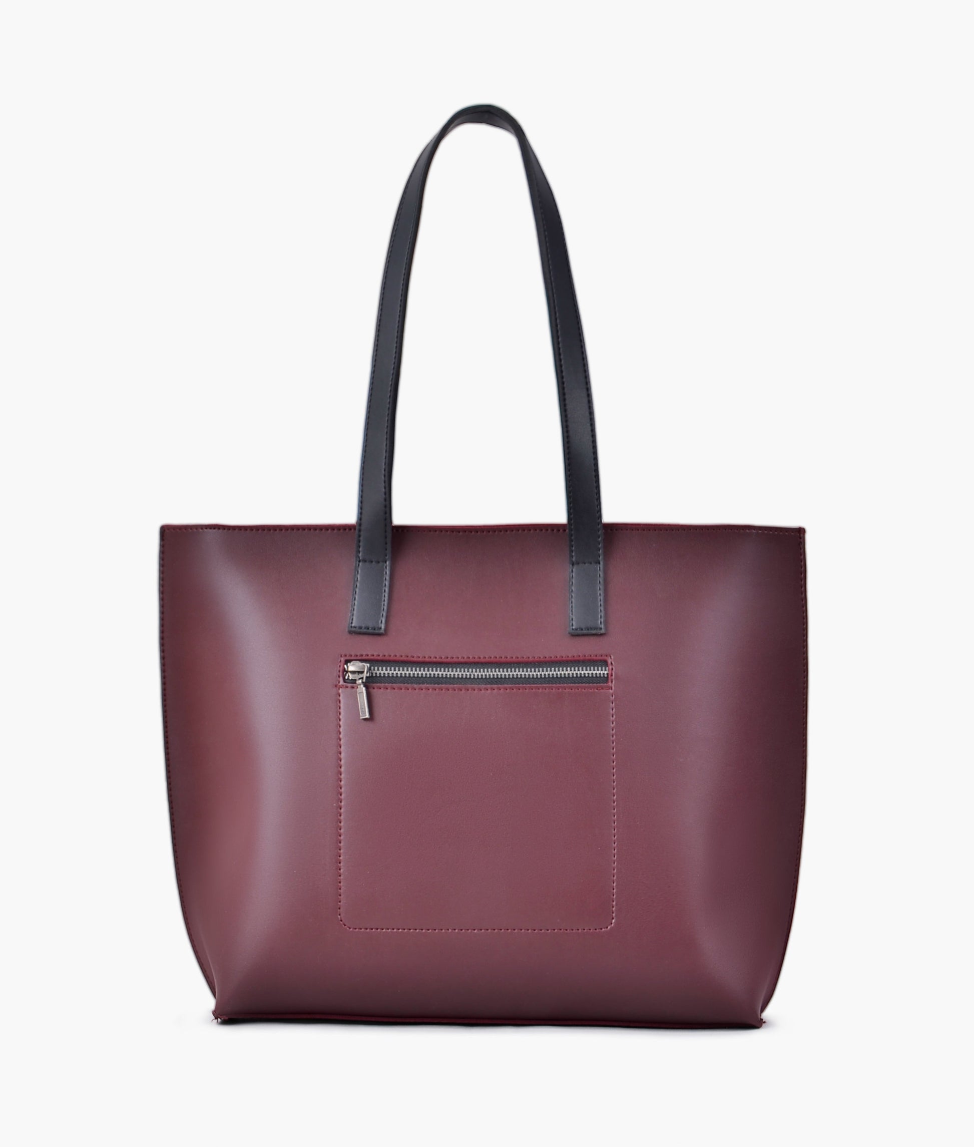 Buy Burgundy long handle tote bag in Pakistan