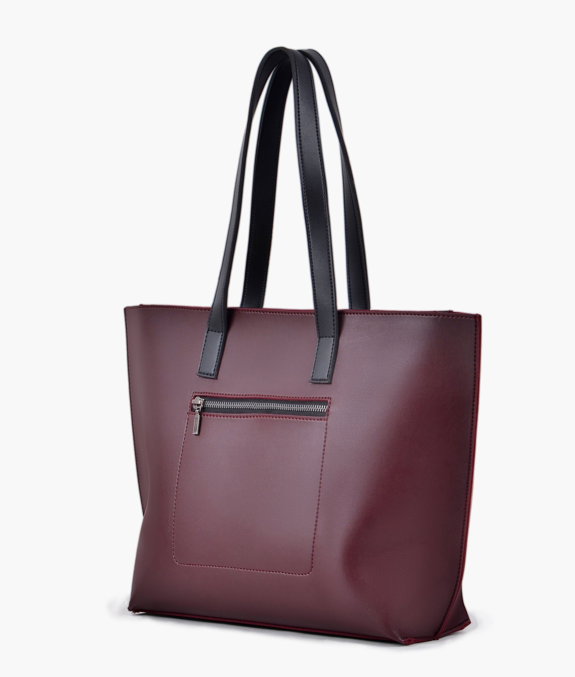 Buy Burgundy long handle tote bag in Pakistan