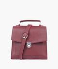 Buy Burgundy push-lock messenger bag in Pakistan