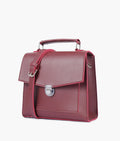 Buy Burgundy push-lock messenger bag in Pakistan