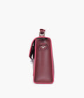 Buy Burgundy push-lock messenger bag in Pakistan