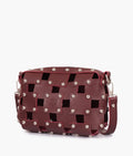 Buy Burgundy rivet cross-body bag in Pakistan