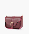 Buy Burgundy saddle buckle bag in Pakistan