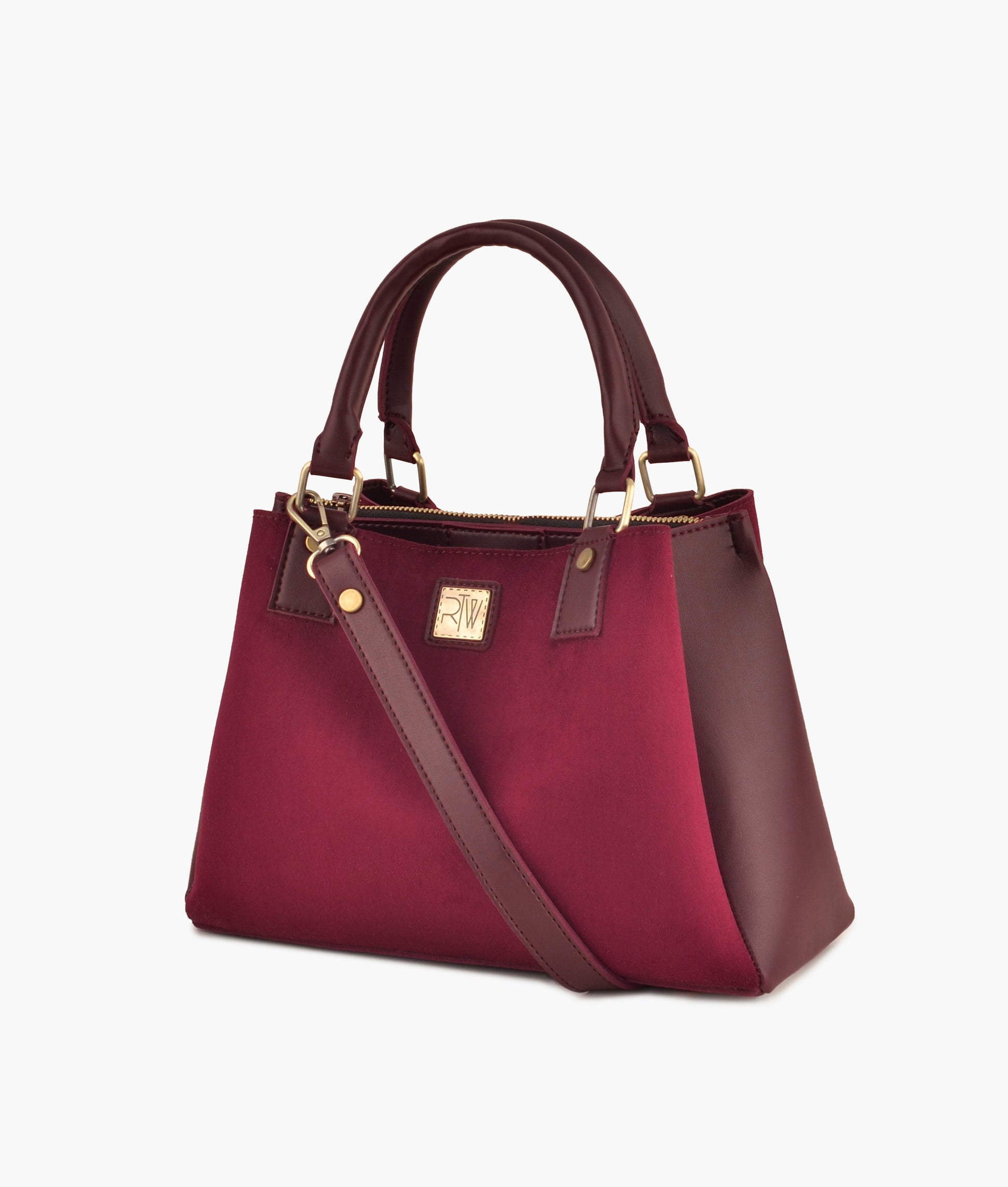 Buy Burgundy suede mini bag in Pakistan