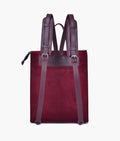 Buy Burgundy suede adventure backpack in Pakistan