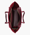 Buy Burgundy suede classic tote bag in Pakistan