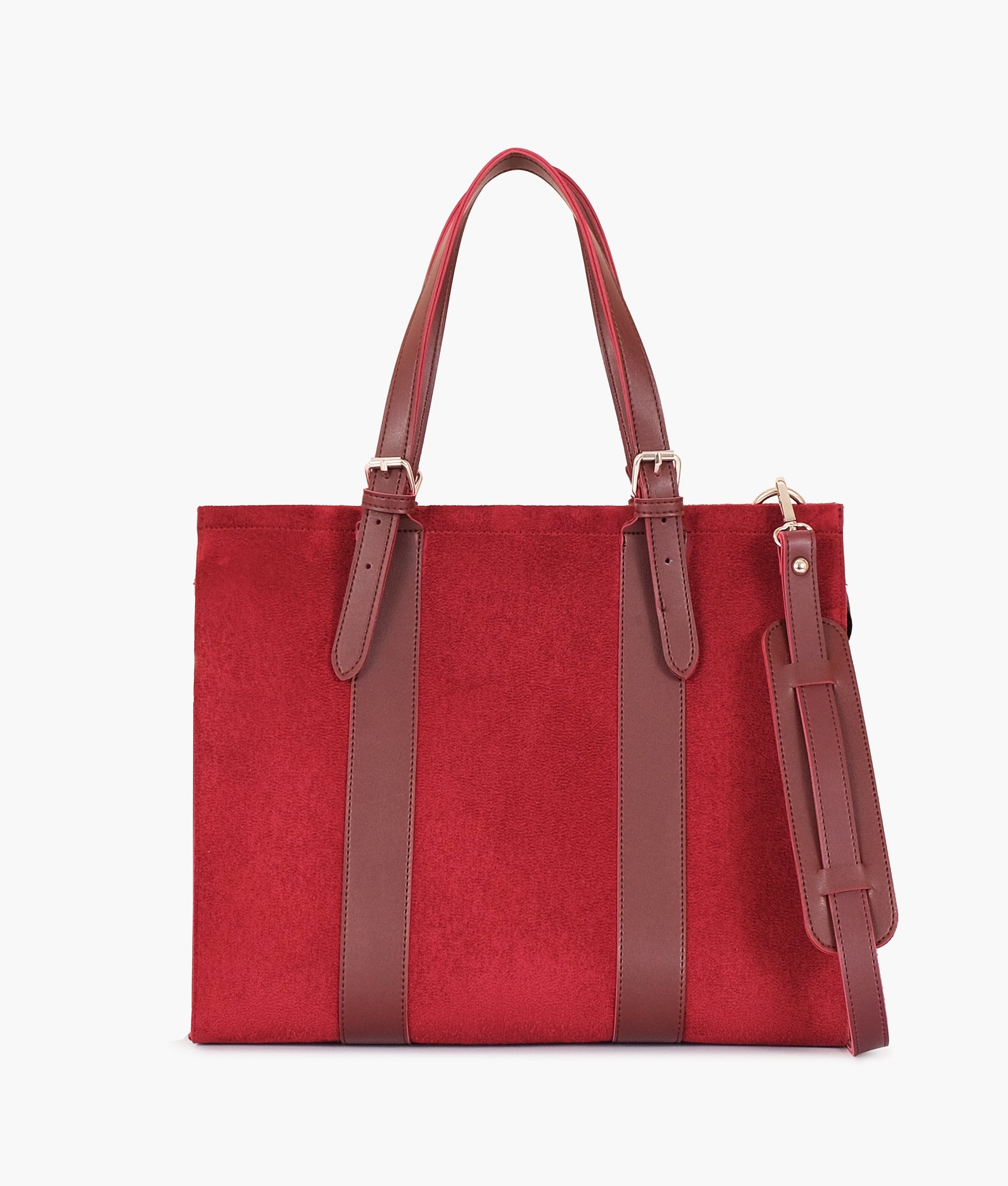 Buy Burgundy suede laptop bag with sleeve in Pakistan