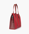 Buy Burgundy suede laptop bag with sleeve in Pakistan