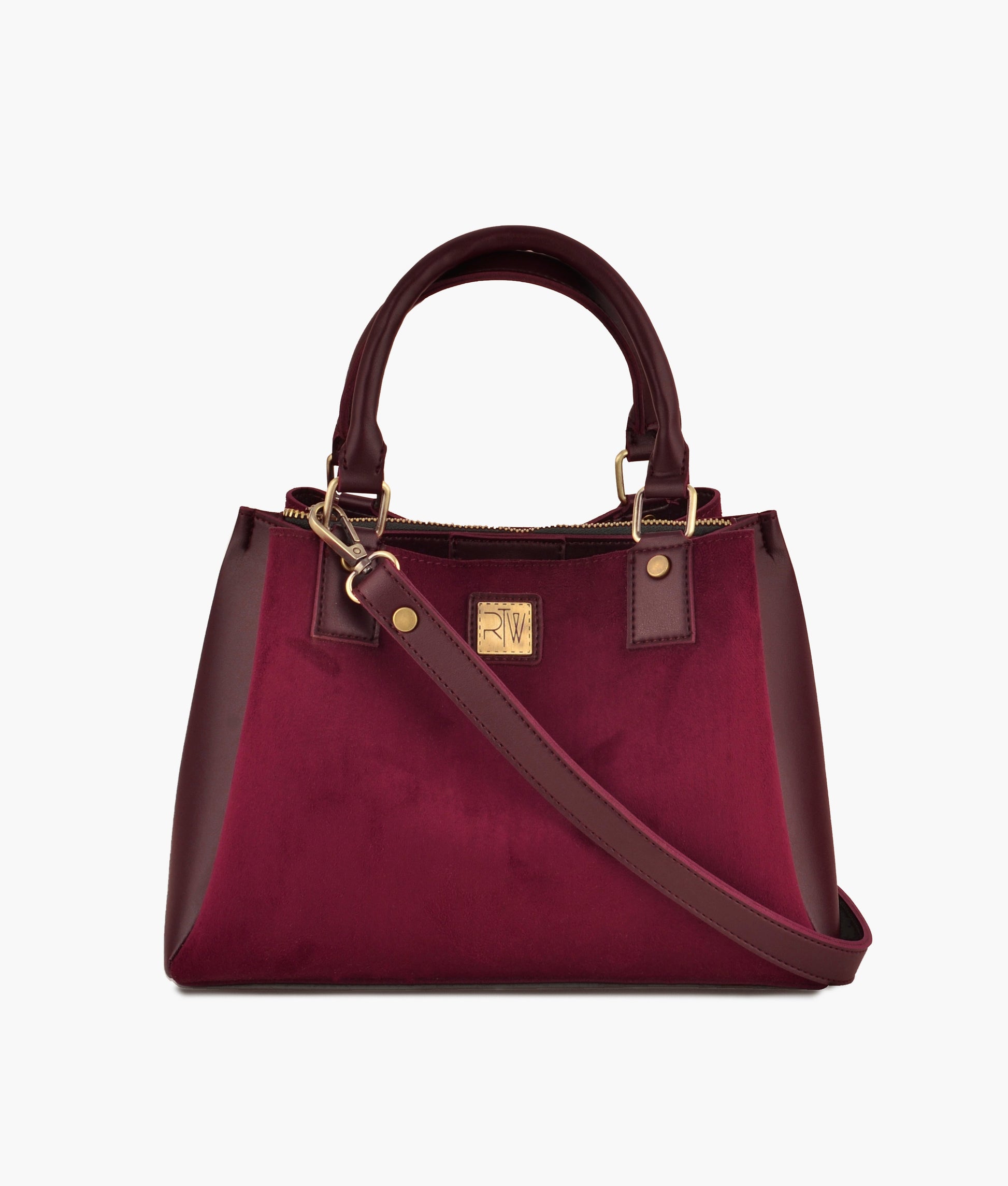 Buy Burgundy suede mini bag in Pakistan