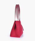 Buy Burgundy suede mini tote bag in Pakistan