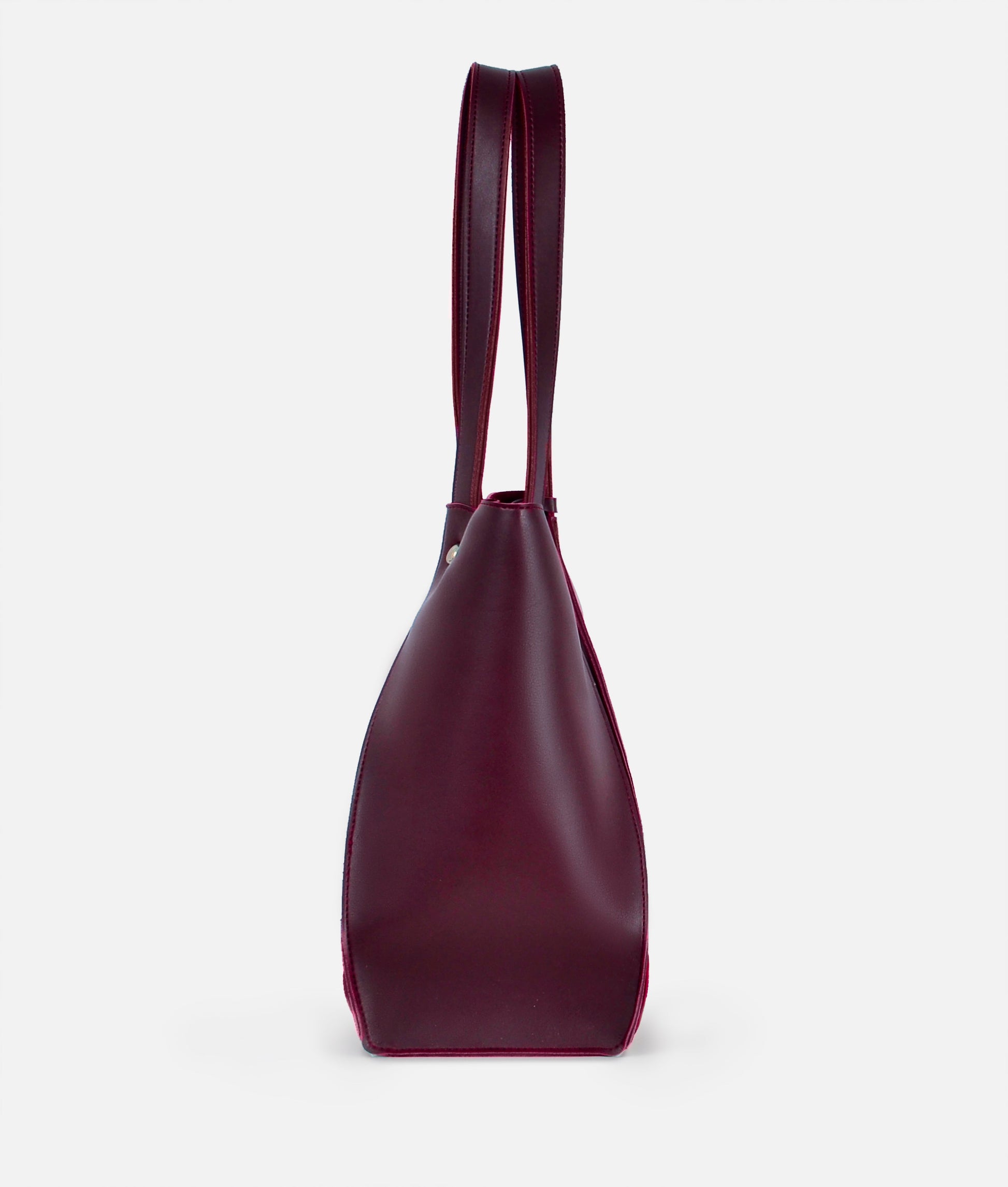 Buy Burgundy suede shopping tote bag in Pakistan