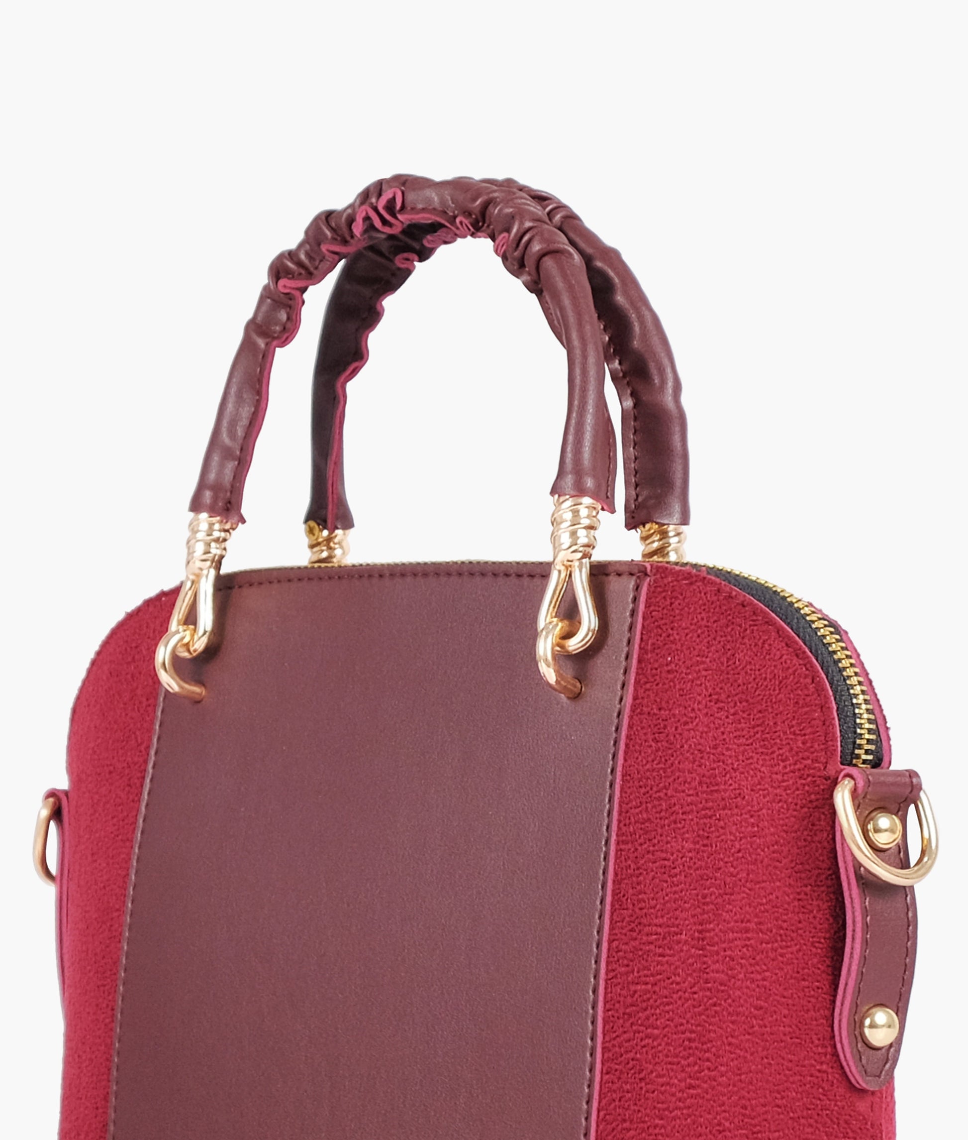 Buy Burgundy suede small evening bag in Pakistan