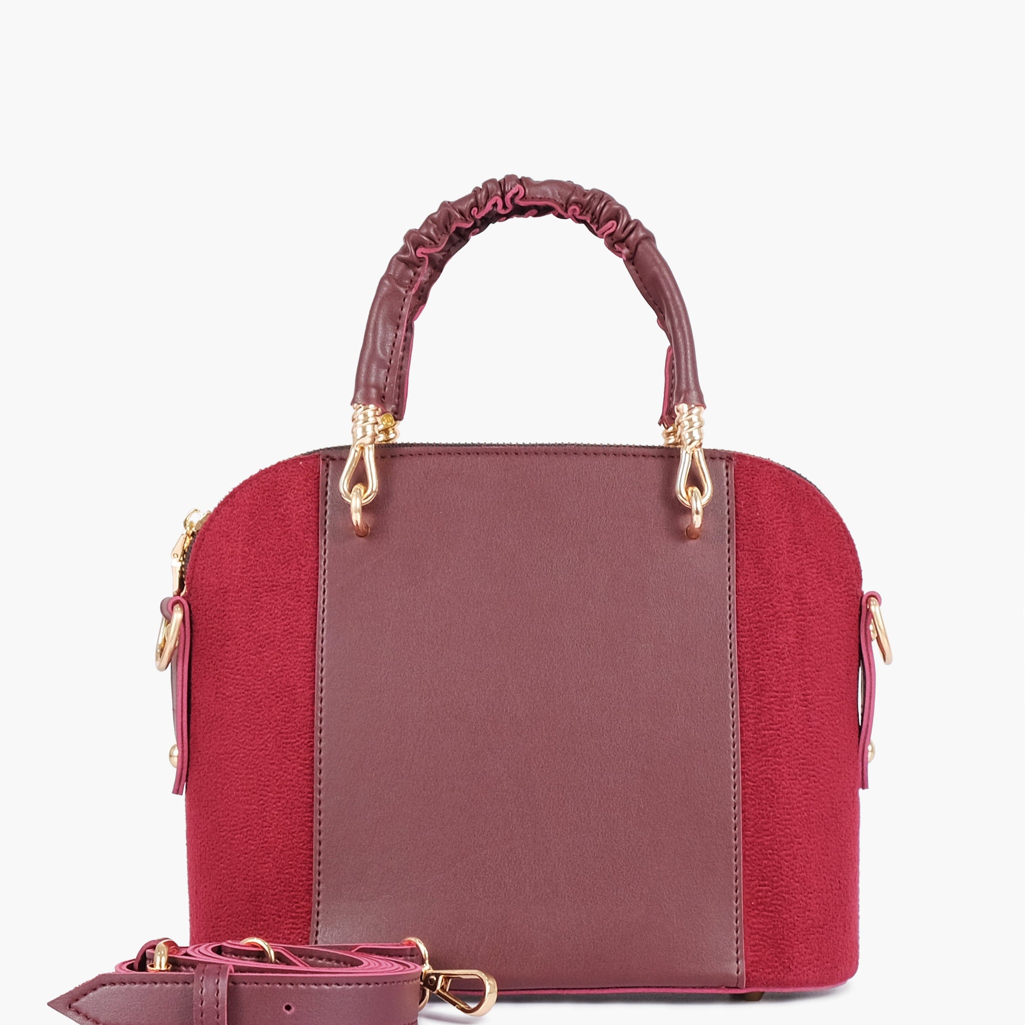 Buy Burgundy suede small evening bag in Pakistan