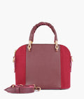 Buy Burgundy suede small evening bag in Pakistan